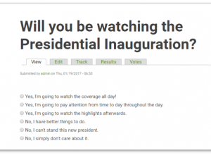 Did you watch the Presidential Inauguration?