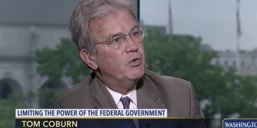 Looks Like Senator Coburn is Reading this Site...