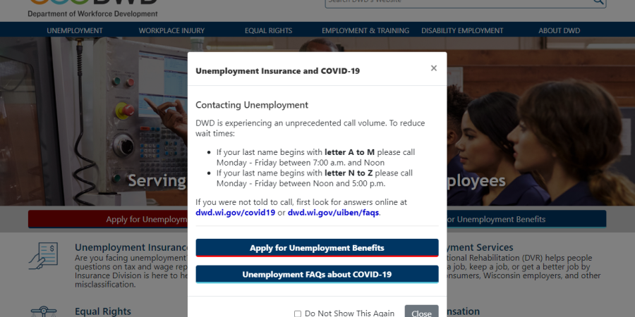 Gov. Evers'  Unemployment Insurance Problems